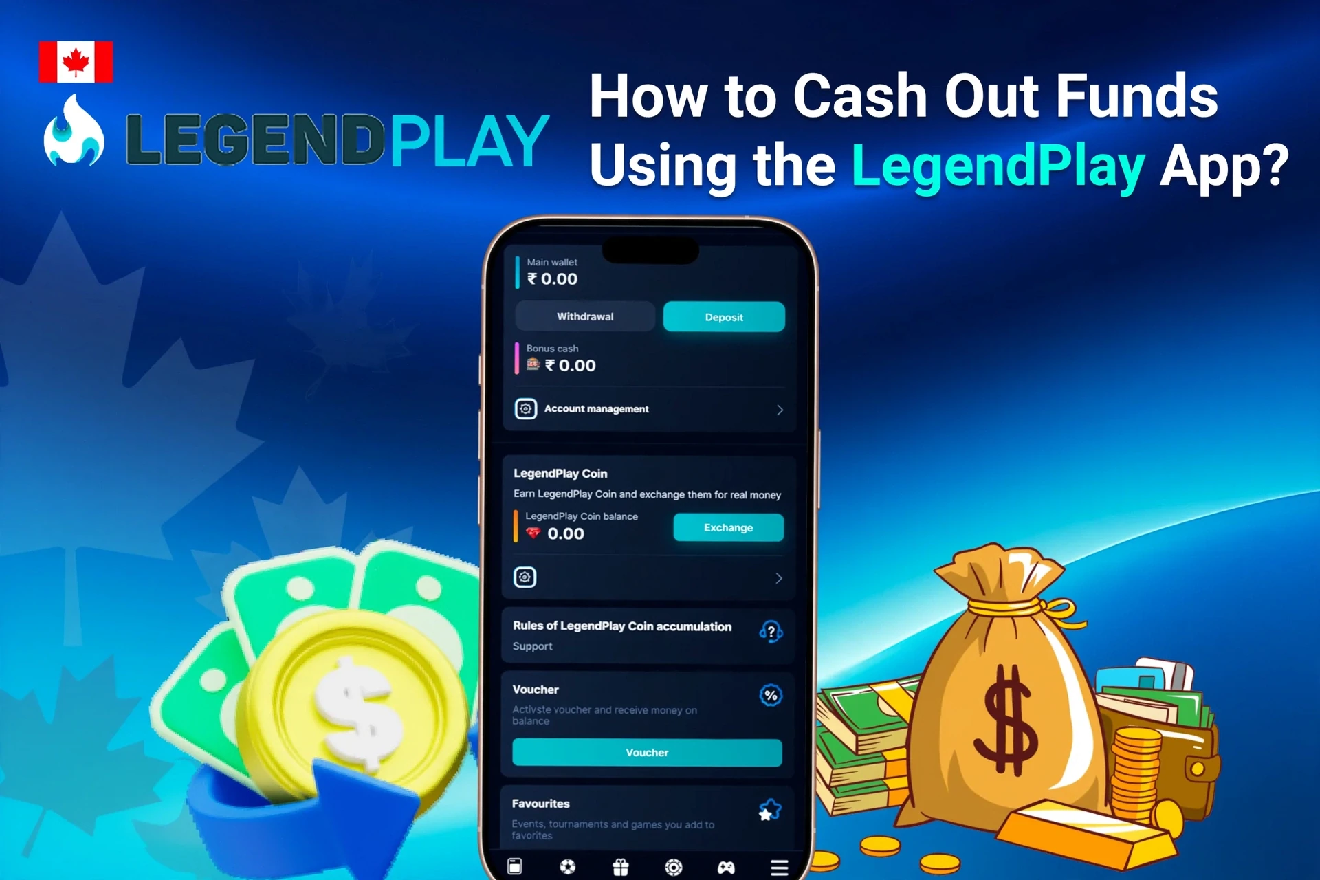 Registration process on the LegendPlay mobile app with social login options