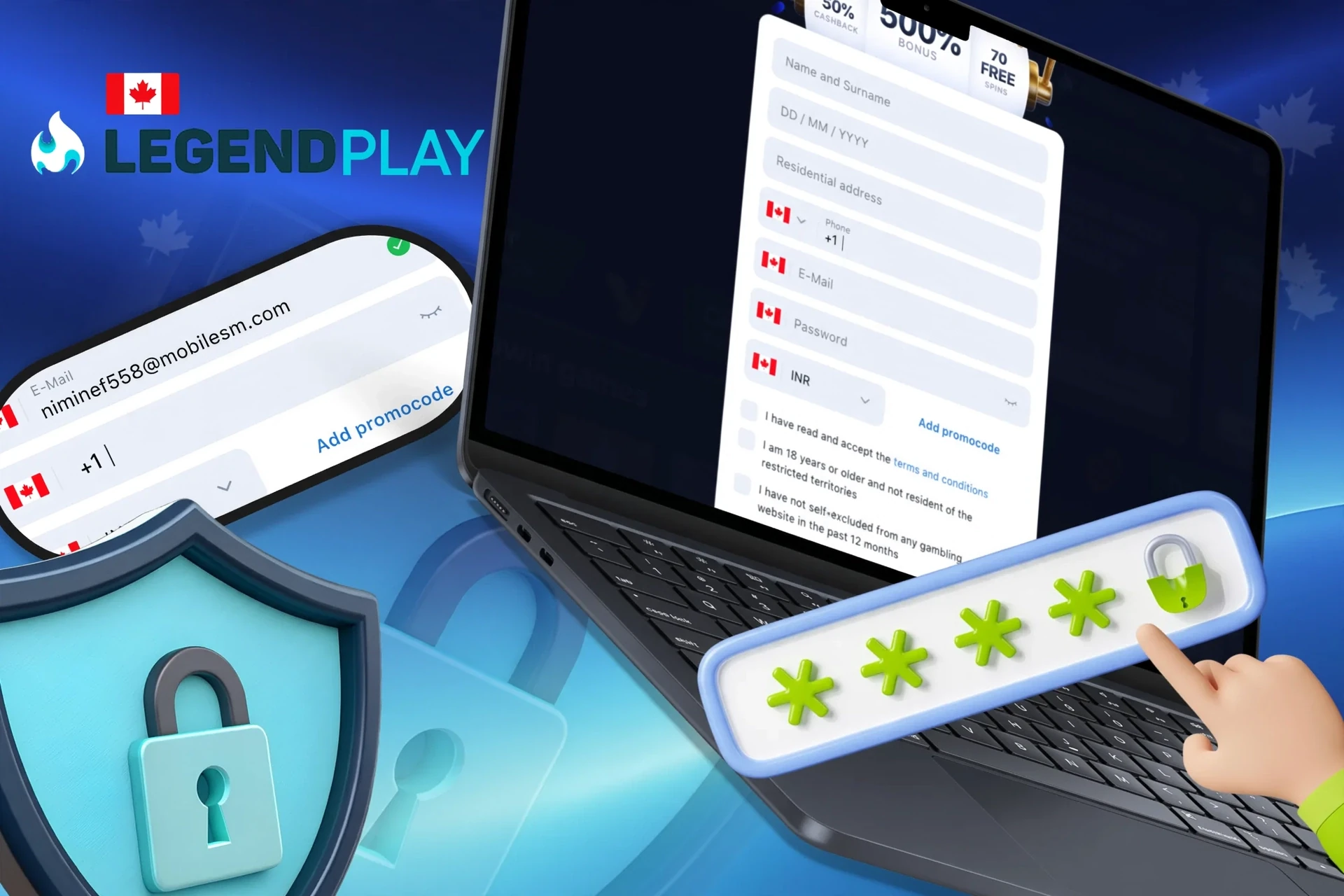 Instructions on how to create a strong and secure password to protect your account
