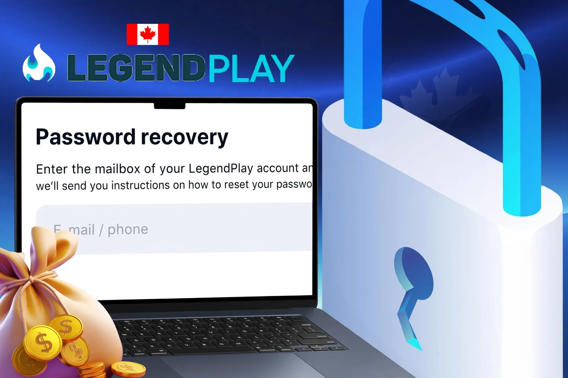 Procedure for restoring access to your LegendPlay account in case of forgotten password
